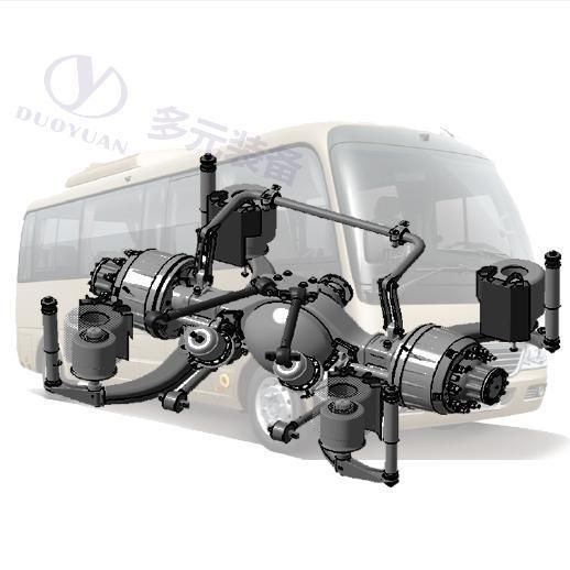 Front and Rear Assemblies Double Decker Super Luxury Coach Low Floor Suspension and Assembly Axles Car Axle Assembly