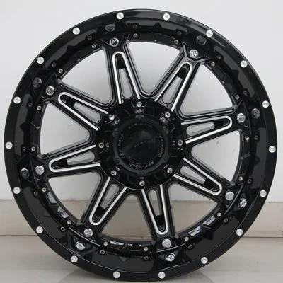 Black 20*10 Inch Truck Offroad Aluminum 4*4 SUV Wheel Rims