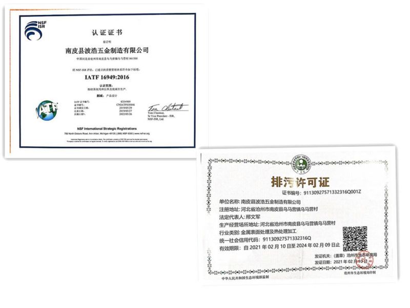 China Factory Wholesale Dacromet Caliper Repair Kits