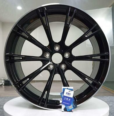 &#160; Alloy Rims Sport Aluminum Wheels for Customized Mags Rims Alloy Wheels Rims Wheels Forged Aluminum with Black Machined Lip