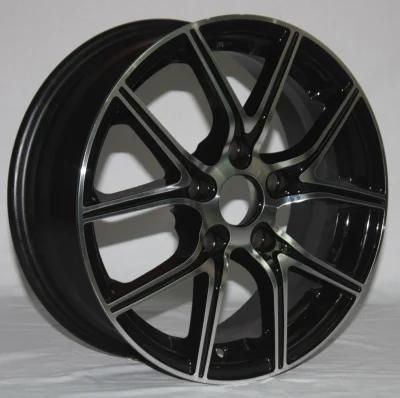 High Quality Black Machined Lip Wheel Black Machined Face 15*60/16*65/17*75/18*85/19*95/20*95 Inch Alloy Wheels