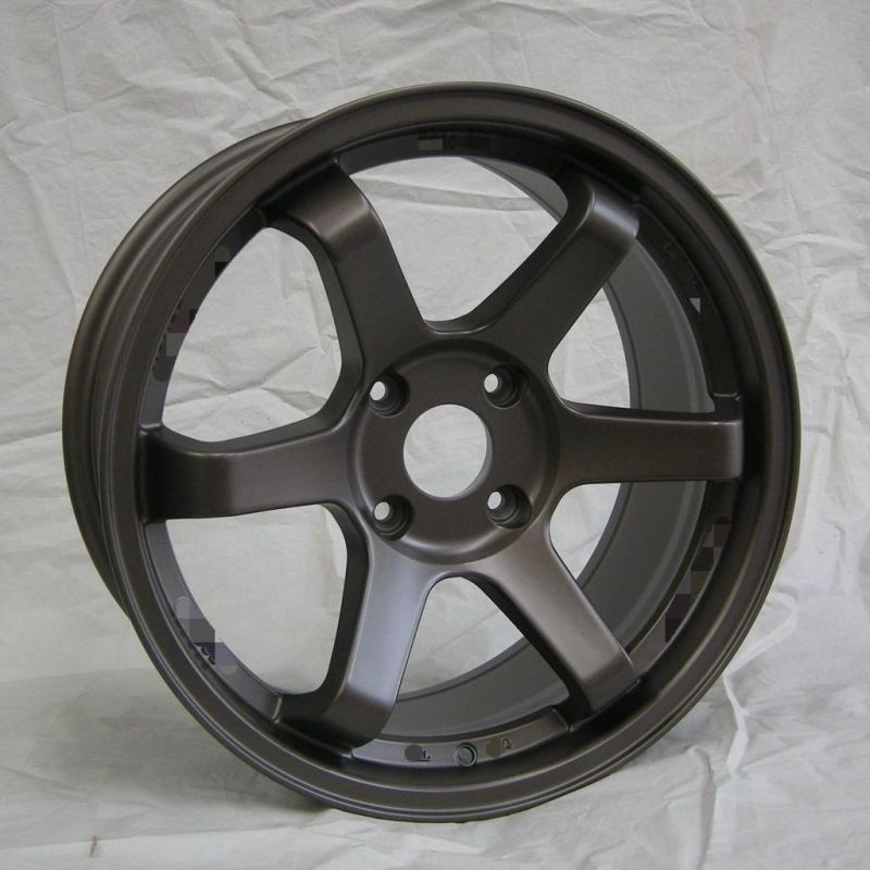 Jwl Via Test 15 16 Inch Alloy Wheel with PCD 100-114.3 Tuning Wheels Black Machine Face Alloy Wheels