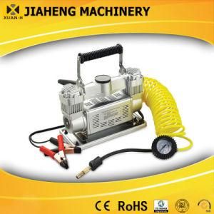 Double Cylinder Car Air Pump Car Portable Car Tyre Filling Machine 2015 New Model 12V Portable Tire Inflator Car Aircompressor