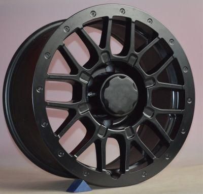 Direct Factory Wholesale Matt Black Machined Face 15/17/18/20 Inch 4/5/6/8 Hole Aluminum Alloy Wheels