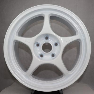 China Factory Concave White Color 17 Inch Aluminium Alloy Wheels Alloy Rim