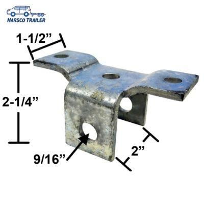 Galvanized Front Hanger Bracket for 1 3/4&quot; Trailer Spring