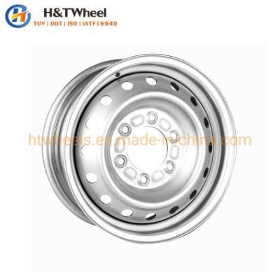 H&T Wheel 566f01t-S 15 Inch 15X6.0 PCD 6X1397 Thicker Material Offroad Steel Pick up Truck Wheel Rims