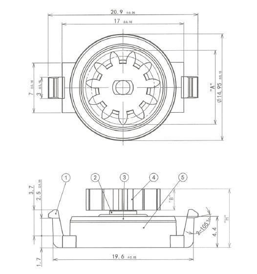 Rotary Damper Plastic Hydraulic Bidirectional Gear Rotary Damper Two Way Rotational Mini Damper