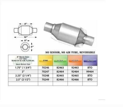 2021 Factory Universal Car Mufflers and Catalyst Converter