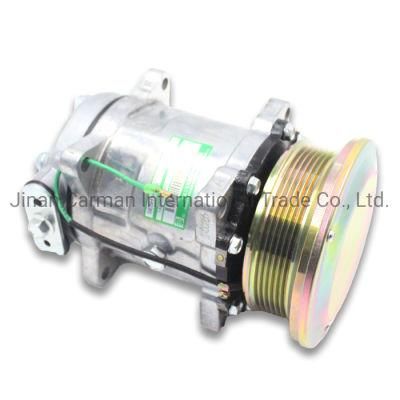 Wg1500139016 12V 24V Air Conditioning Compressor for Sinotruk HOWO Caterpillar Denso Truck Parts