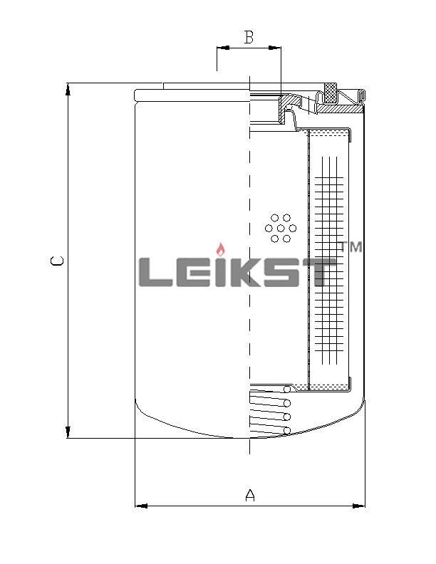 Generator Fuel Oil Filter K6000-1012240b C6500-1105350 Leikst Spin-on Fuel Filter with Sensor