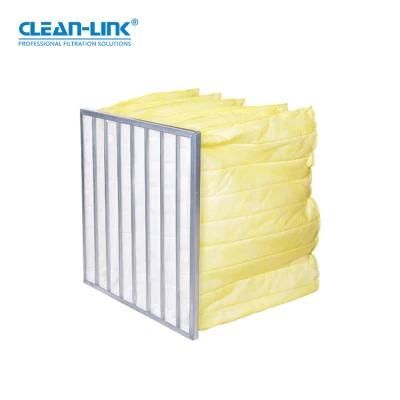 F9 White Color Pocket Filter Material Clean-Link manufacturer