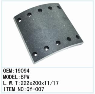 *Qinyan Brake Lining 19094