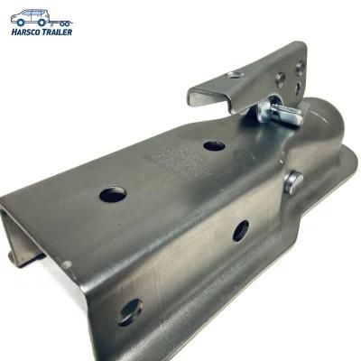 3500lbs 2-1/2&quot; Channel Zinc Plated Straight Tongue Trailer Coupler