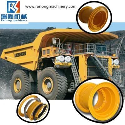 57-27.00/6.0 Miner Steel Wheel Rim with 37.00-57 Type Tyre