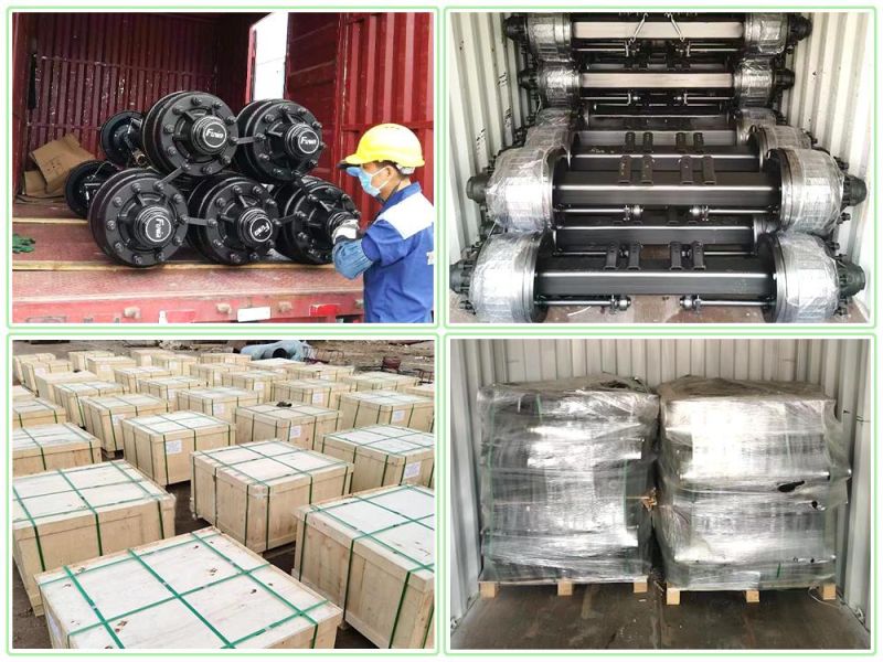 Truck Semi Trailer Tandem Axle Bogie Suspension for Flatbed/Platform/Lowbed/Lowboy Trailer