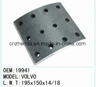 *Heavy Duty Truck Original Brake Lining Qy19941