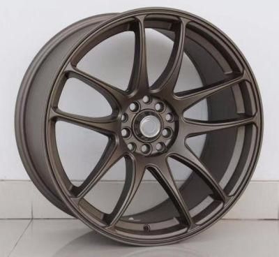 15/16/17/18 Inch Staggered 4/5/8/10 Holes 100 105 108 112 114.3 PCD Wire Spoke Car Wheel Alloy Rims