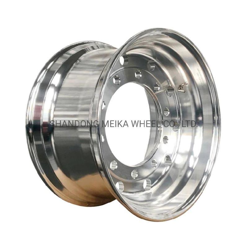 22.5x11.75 Polished Alloy Truck Wheels for Heavy Duty Vechile