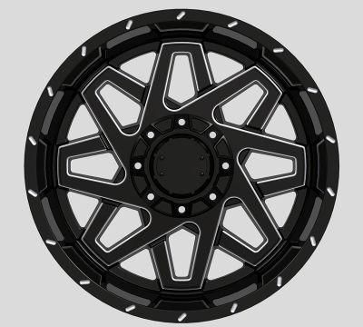 20X10 20X12 Inch China Professional Forged Alumilum Alloy Wheel Rims Black Machined Face and Lip for Passenger Car Wheels Car Rims