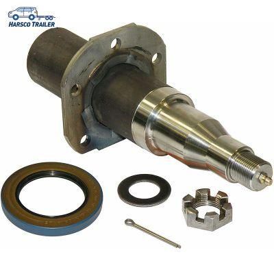 Axle Stub Trailer Axle Spindle with 4-Hole Brake Mounting Flange Ta051