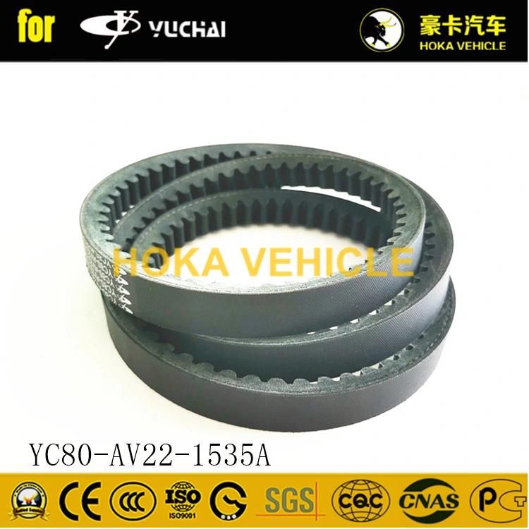 Original Yuchai Engine Spare Parts Fan Belt Yc80-AV22-1535A for Heavy Duty Truck