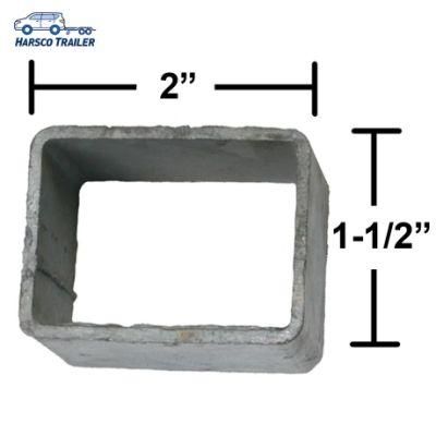 Galvanized Box Shape Rear Hanger Bracket for 1 3/4&quot; Trailer Slipper Spring