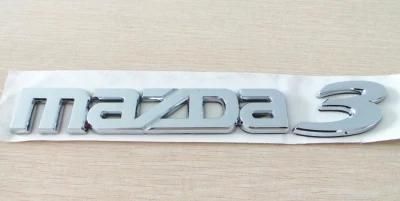 ABS 3D chrome car auto letter emblem MAZDA 3 letter car logo