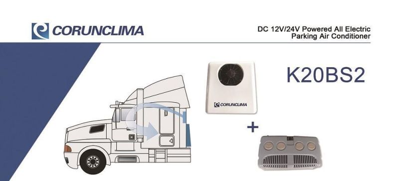 Battery Driven Back Wall Mounted Air Conditioner for Truck K20BS2