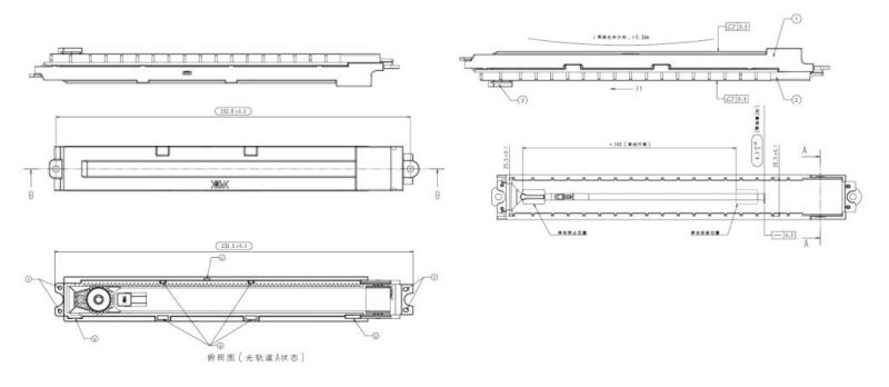 Dobond Custom Made Rotary Damper Plastic Hydraulic Damper for Panasonic Washing Machine