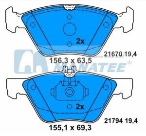 Front Disc Brake Pads for Mercedes Benz C208 A208 W210 S210 S211 W220 R170 (004 420 03 20)