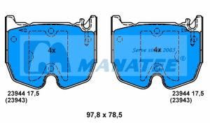 Front Disc Brake Pads for Mercedes Benz C219 W211 S211 W220 C215 R230 (003 420 53 20)