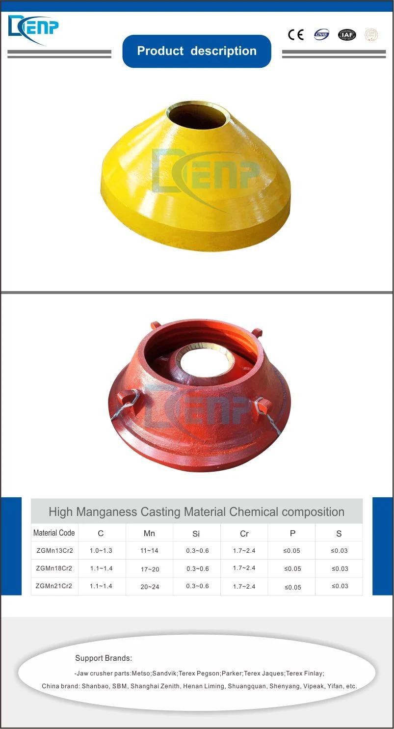 H3800 Cone Crusher Wear Parts Concave and Mantle Is Most Popular