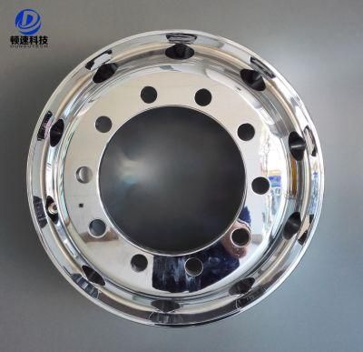 Heavy Duty Truck Center Caps Chrome Wheels 22.5 24.5 Inch Forged Polished Wheel Rim with 10 Hole