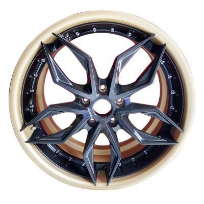 Doublock 2piece Alloy Aluminum Car Wheel Rims for USA Aftermarket