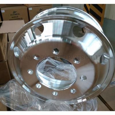 22.5-Inch 8.25X22.5 Double-Sided Polished Forged Aluminum Rim