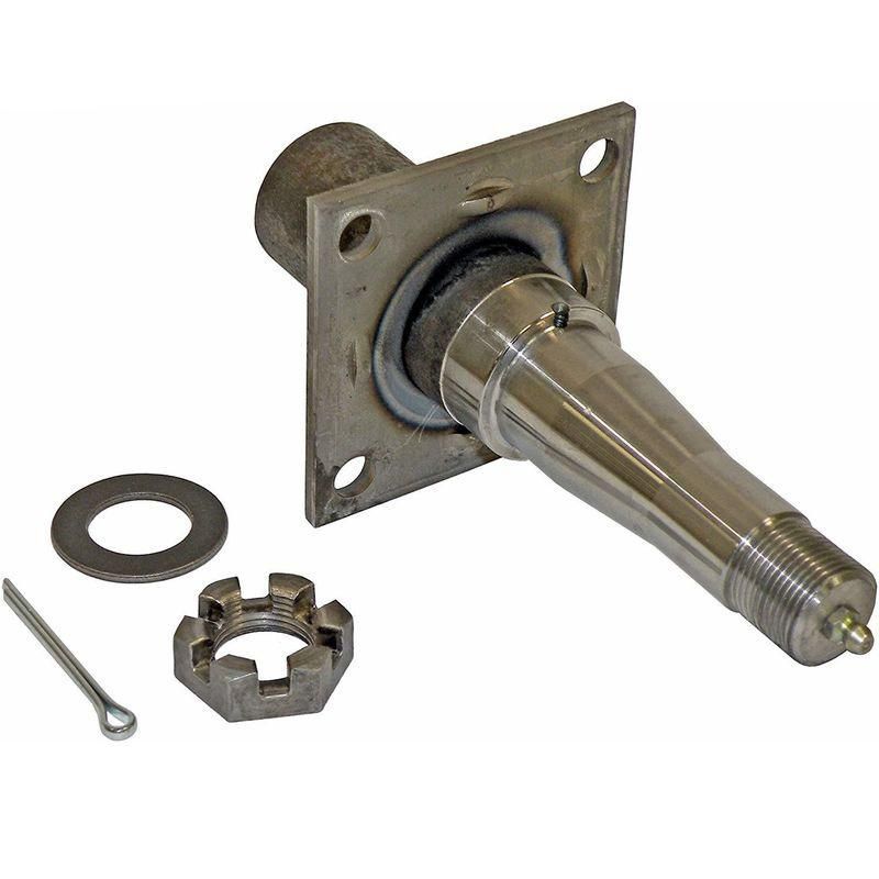 Axle Stub Trailer Axle Spindle with 4-Hole Brake Mounting Flange Ta055