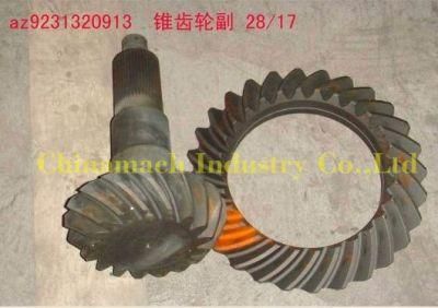 Sinotruck HOWO Truck Bevel Gear Pinion and Crown Wheel (WG9231320913)