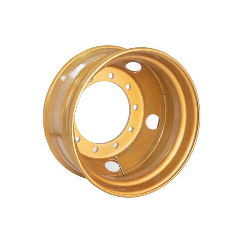 China Manufacture of 9.75X22.5 Tubeless Truck Bus Trailer High Quality Steel Rim Wheel