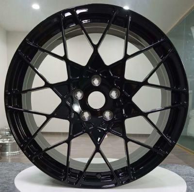 1 Piece Forged T6061 Alloy Rims Sport Aluminum Wheels for Customized T6061 Material with Mag Rims with Black