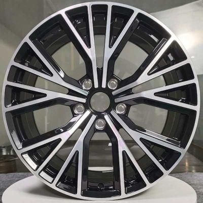 1 Piece Forged T6061 Alloy Rims Sport Aluminum Wheels for Customized Mag Rims Alloy Wheelst6061 Material with Black Machined Face for Audi