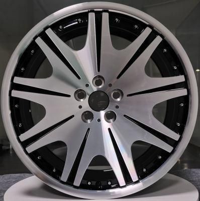1 Piece Monoblock Forged Aluminum Mag Rims Wheels Racing with Black Machined Face