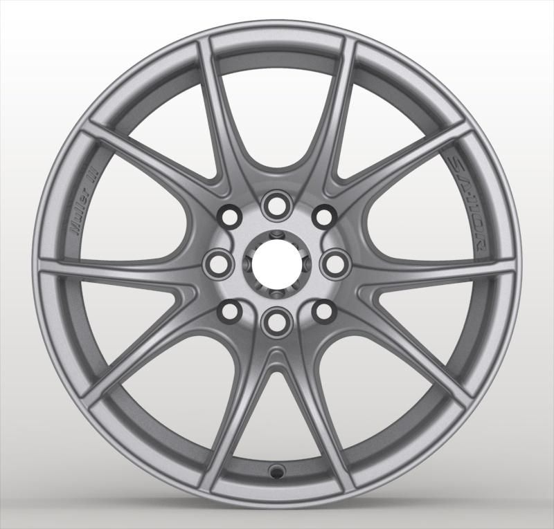 15/17 Inch 100/114.3 PCD 38 Et Alumilum Alloy Wheel Rims Silver Wheels for Passenger Car Wheel China Professional Manufacturer
