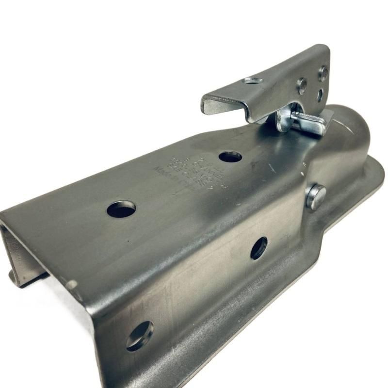 3500lbs 2" Channel Zinc Plated Straight Tongue Trailer Coupler