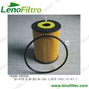 15209-2W200 15209-00qac Oil Filter Element Car for Nissan (100% Oil Leakage Tested)