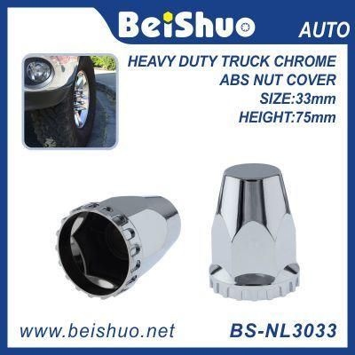 Heavy Duty Truck Chrome ABS Lug Nut Cover with Reflective Roof