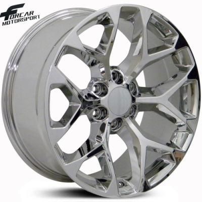 Snowflake Chrome Wire Replica Car Alloy Wheels 20/22/24/26 Inch