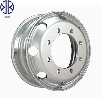 6.75X19.5 19.5 Inch Polished Forged OEM Truck Bus Trailer Alloy Aluminum Wheel Rims