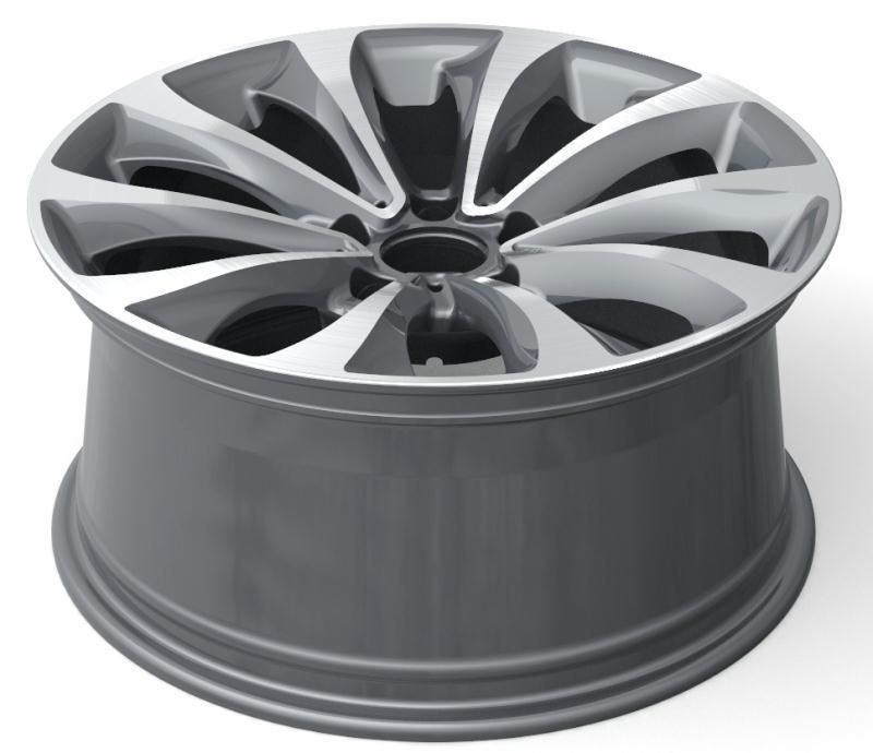 Aluminum Alloy Wheel with Gun Metal Machined Face Forging