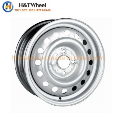 H&T Wheel 454102 14X5.5 4X98 14 Inch Black Steel Car Wheel Rims